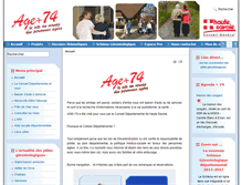 Tablet Screenshot of ageplus74.fr